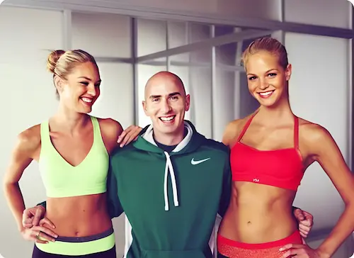 Justin Gelband training models and celebrities